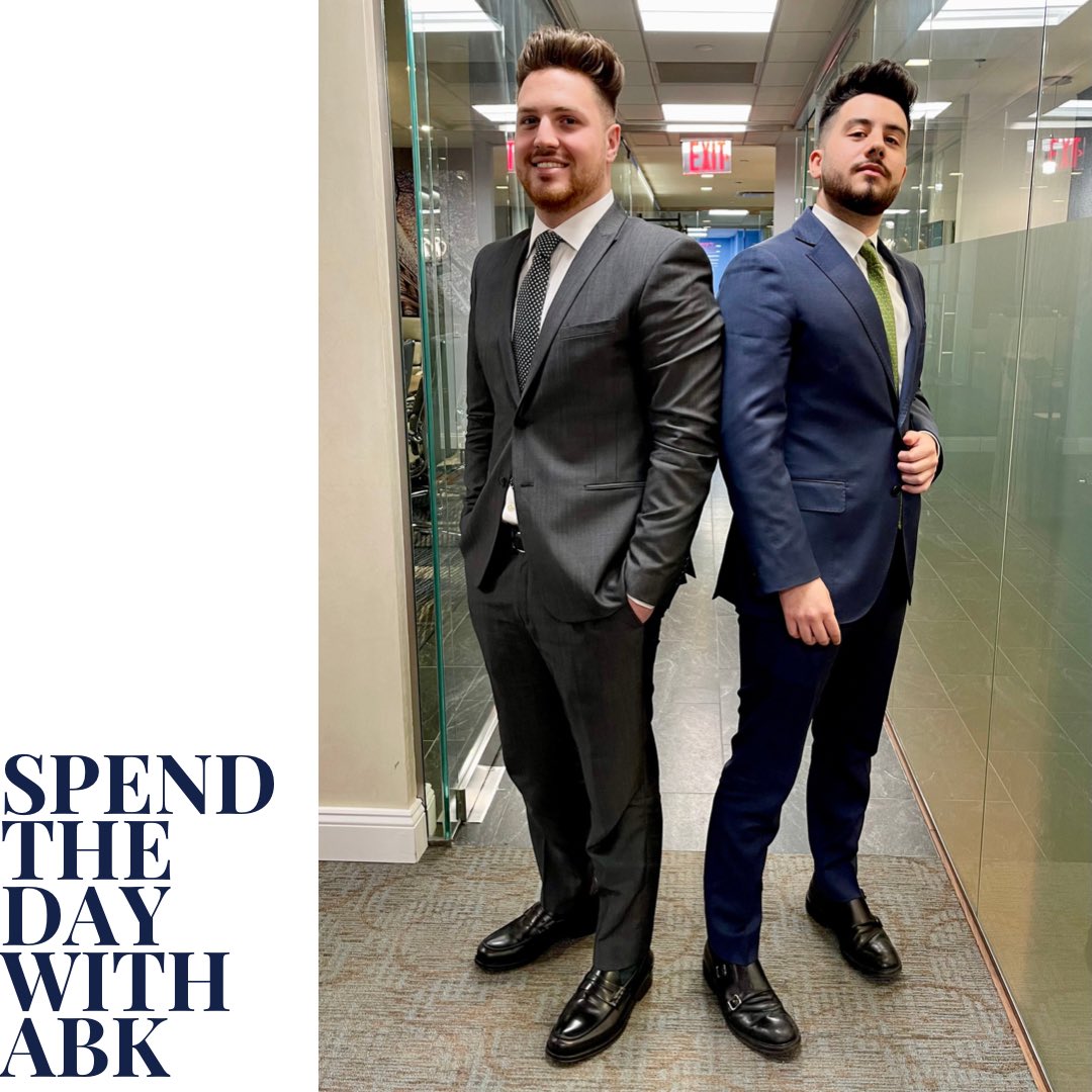 ABKLawNYC's tweet photo. Spend The Day With ABK ⚖️
Meet our newest @FordhamLawNYC externs - Rosario Bona & Giovanni Orlando Conti, who are working on the Civil Litigation side of the house at #ABKLaw
#lawfirmlife #lawfirmExtern
#collegestudent #collegelife #lawyered #winter2022 #winterexternship https://t.co/CLY4HYPD3T