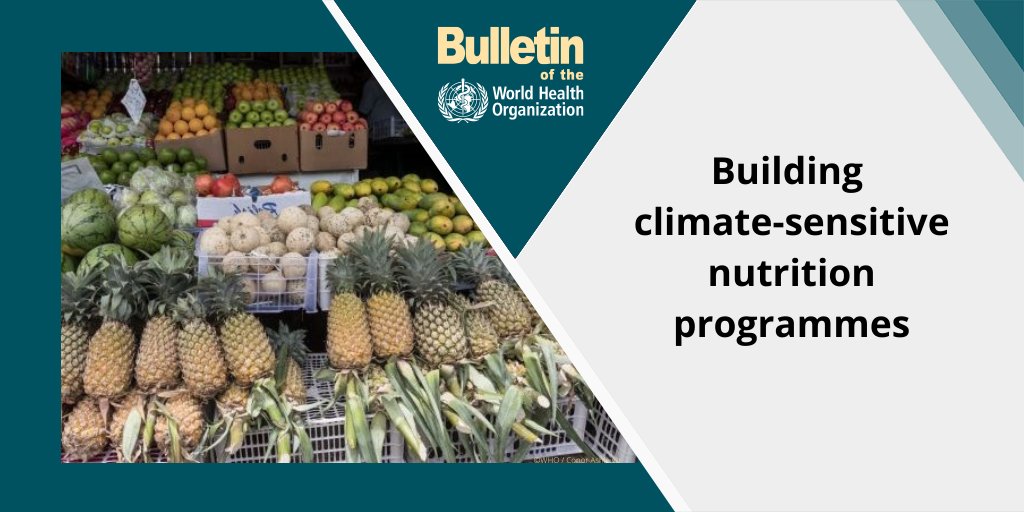 Hannah Nissan et al. describe #climate-sensitive #nutrition programmes

🥘bit.ly/3gcPzqA