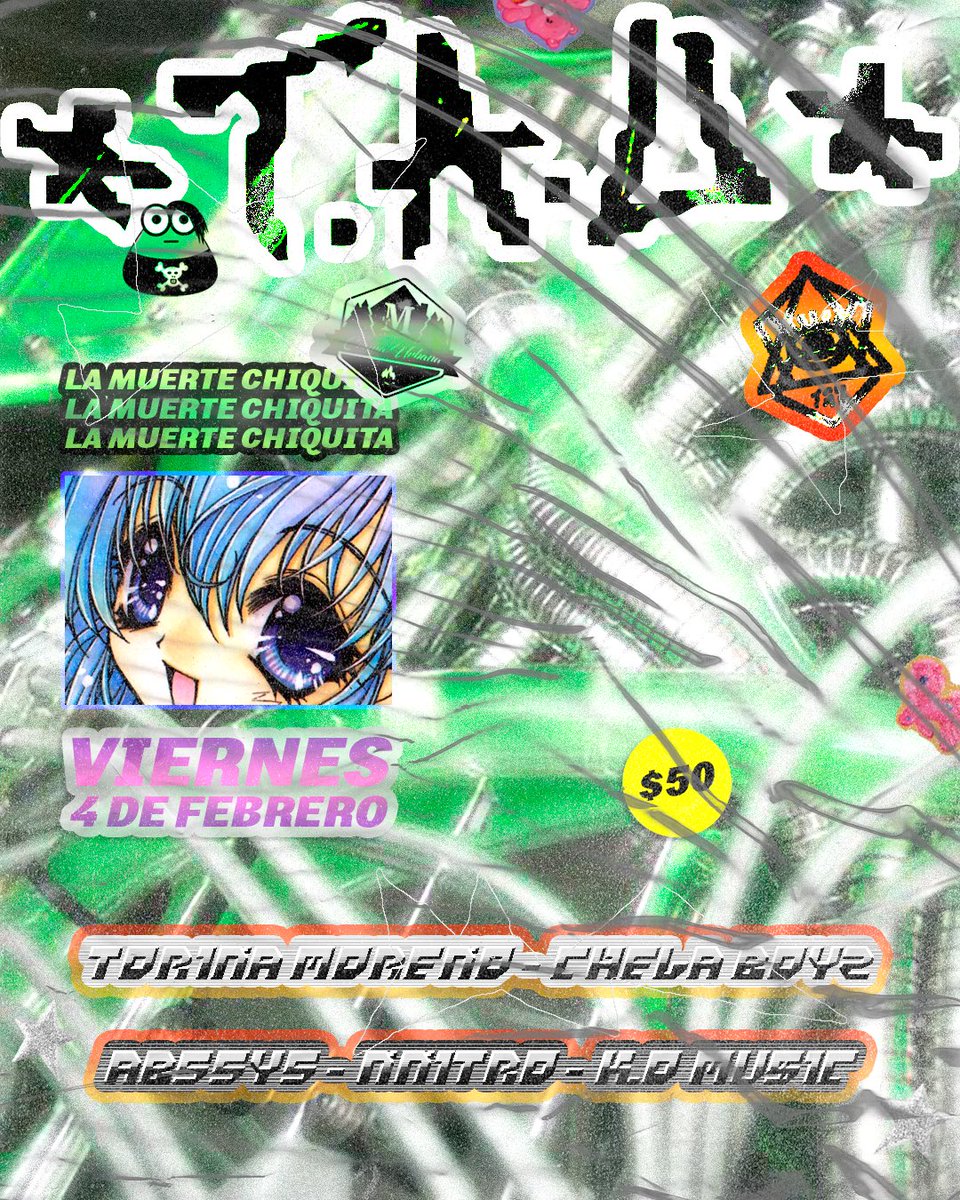 Este Viernes estamos de regreso 🔥 @torinamoreno Chela Boyz <a href="/in2_flesh/">Diego Blancas</a> <a href="/NNitro97/">NNitro</a> K.O MU$IC

8pm en La Muerte Chiquita - Toluca