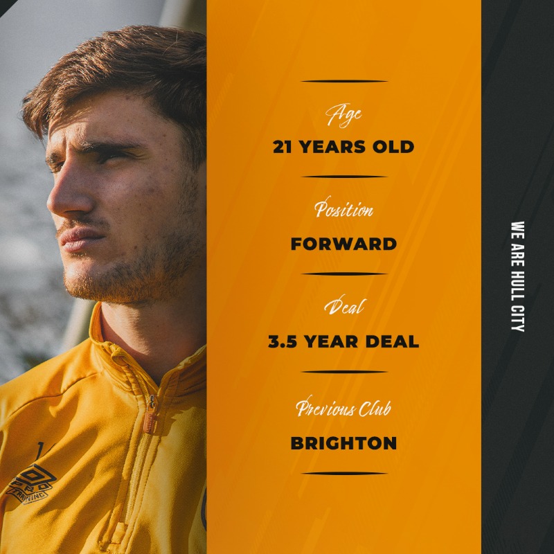 HullCity's tweet photo. 🔐 𝐇𝐄'𝐒 𝐇𝐄𝐑𝐄 𝐓𝐎 𝐒𝐓𝐀𝐘! 🔐

✍️ We are delighted to announce the permanent signing of Ryan Longman from Brighton &amp; Hove Albion for an undisclosed fee. 

#hcafc
