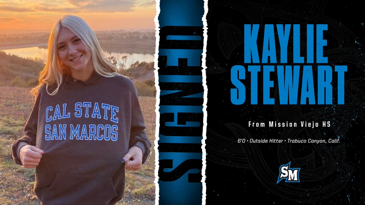 CSUSMVolleyball's tweet photo. Welcoming our newest ๐ผ to the family! So excited to have Kaylie joining us this Fall!
#csusmvb #bleedblue https://t.co/sqkMmmd890