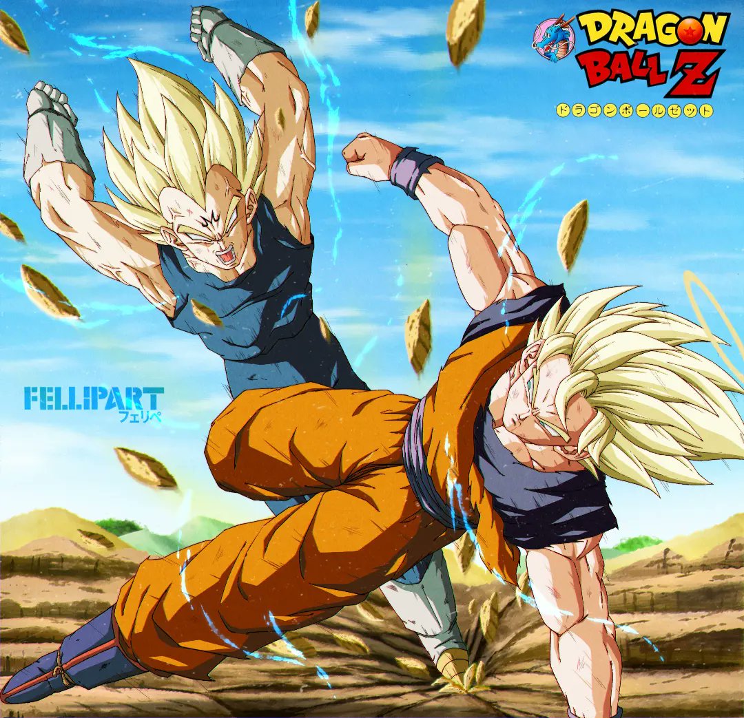 Goku SSJ2 & Vegeta SSJ2  Dragon ball art goku, Anime dragon ball