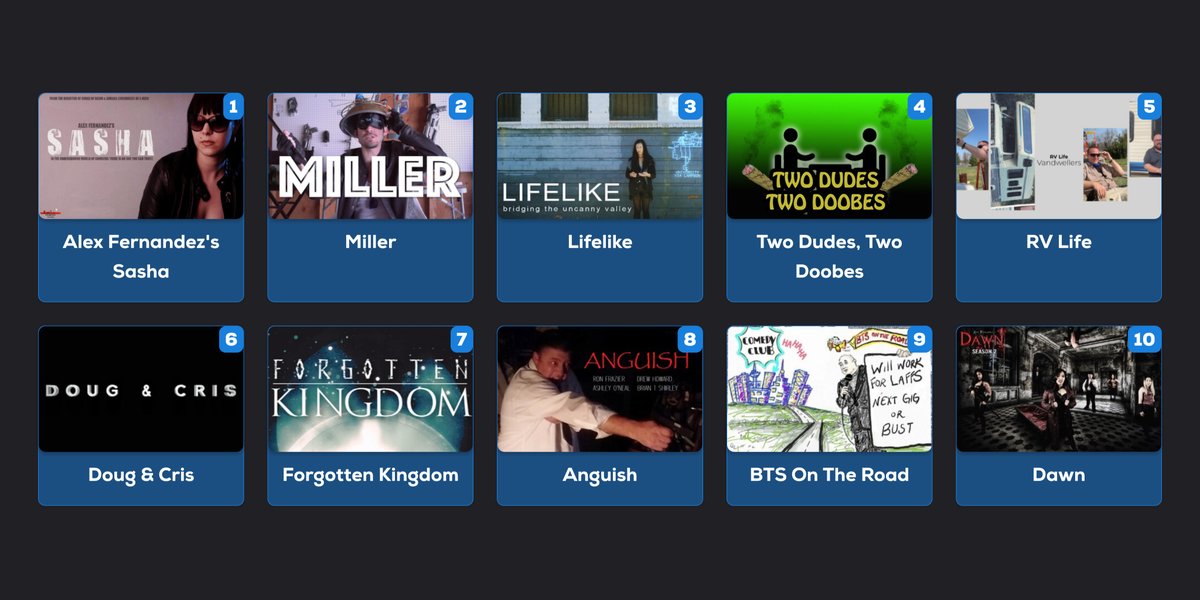 sparkktv's tweet image. This week&apos;s Weekly T-10 is now available.
sparkk.tv/weekly-t10
#WeeklyT10 #WebSeries #WebMovies