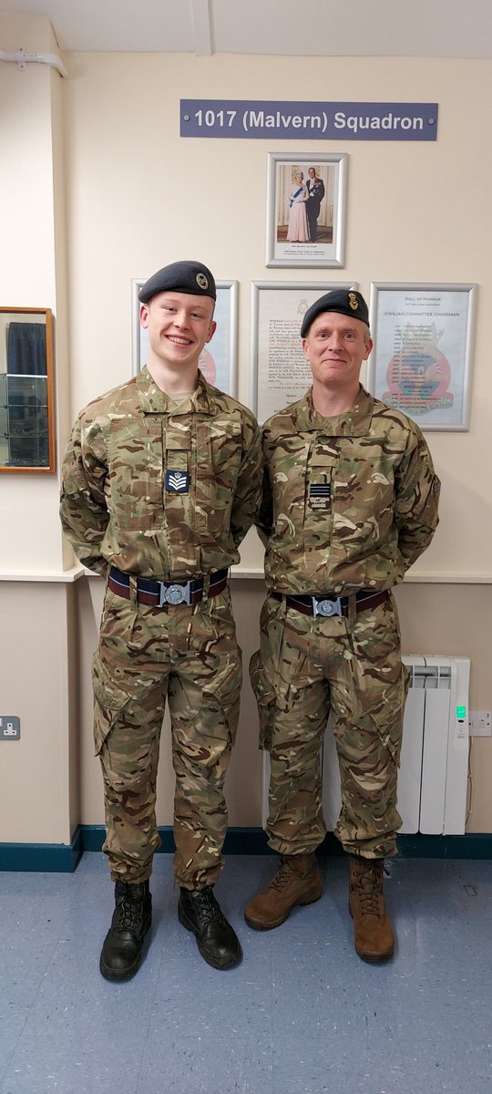 It's that time again, well done to Flight Sergeant Thomas on a very well deserved promotion #Malvern #promotion #aircadets