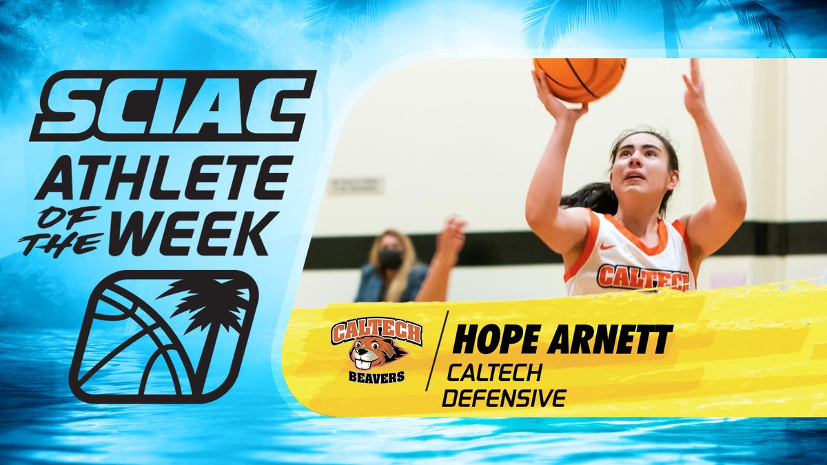 Women's Basketball Athletes of the Week

Offense: Danielle Morgan, <a href="/CLUSports/">Cal Lutheran Athletics</a> 
Defense: Hope Arnett, <a href="/CaltechBeavers/">Caltech Beavers</a> 

&gt; bit.ly/3ufPkTy