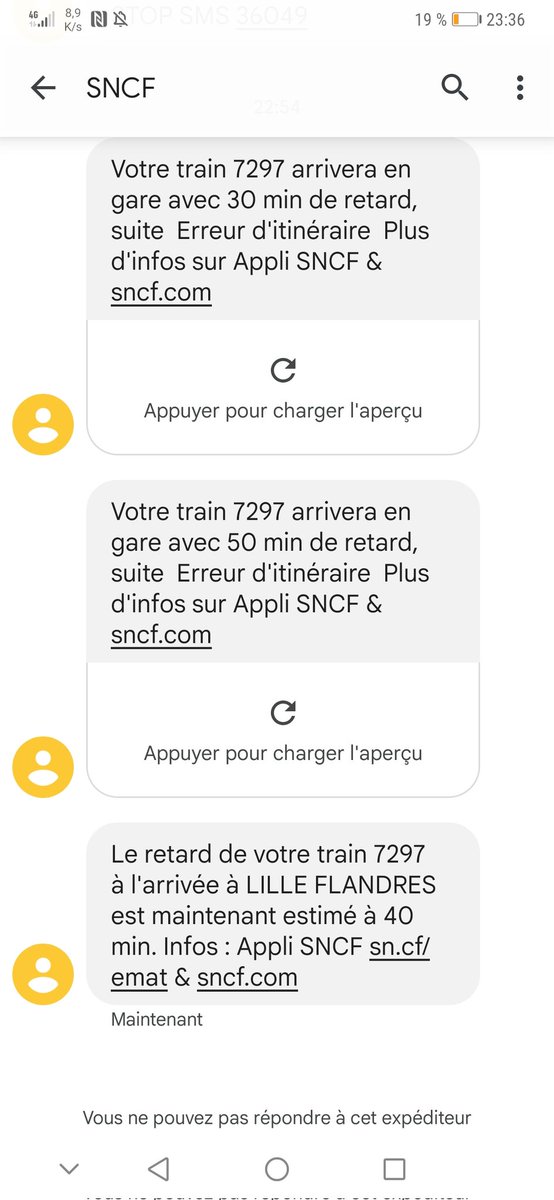 FurlanLama's tweet photo. @SNCF sérieux faites un effort sur les infos que vous donnez 😂😭 https://t.co/wb8rxFccEQ