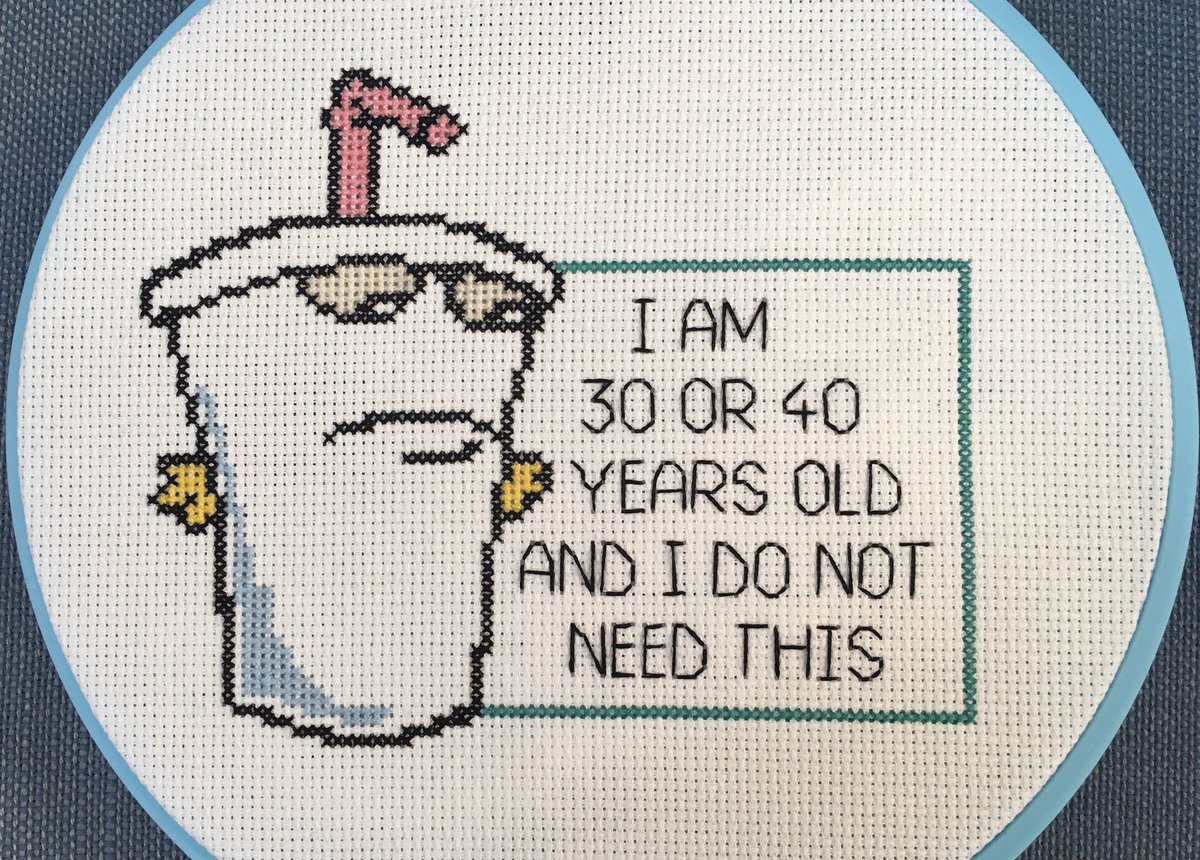 I shouldn't be allowed to do cross stitch