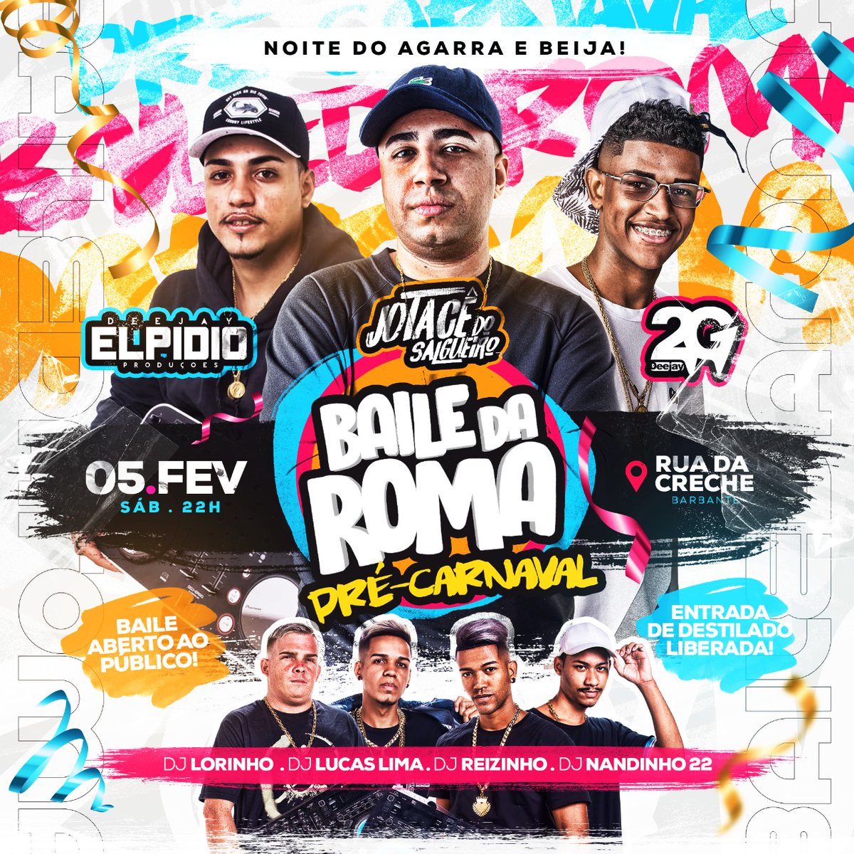 E aí, Partiu ?!
Noite do Agarra e Beija 🤭🤭🤭
