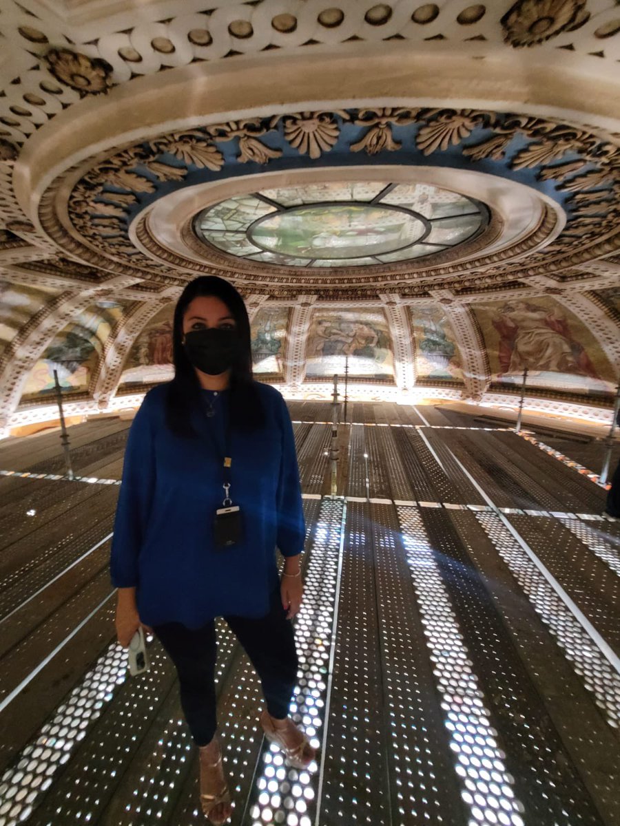 Restauración histórica del domo interior de la cúpula del Capitolio. #Working <a href="/CesarHndez/">César Hdez Alfonzo</a>