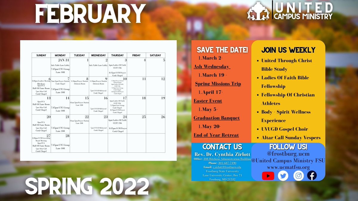 Blessed Spring Semester FSU❤️🥳 Join is Evening Monday Night for our Discussion Based Bible Study! 7:45pm in Lane 108! Invite a few friends !! *Snacks provided 🌮