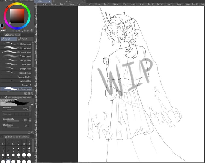 (wip) redesigning my ghostboo before i do the art with him and michael :] 