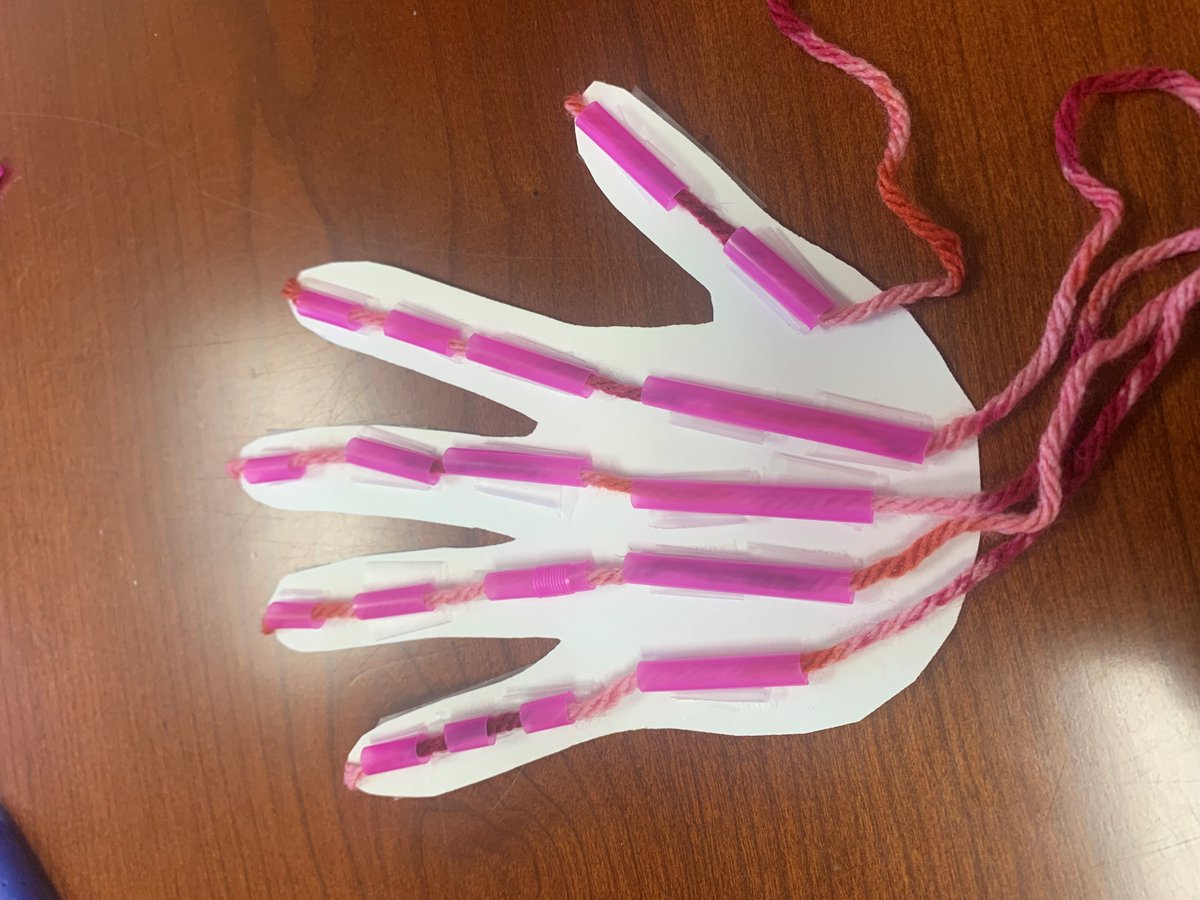 Our sports medicine club making our hand models to better understand how our tendons work to move our fingers. #goherd #herdsportsmedicine
