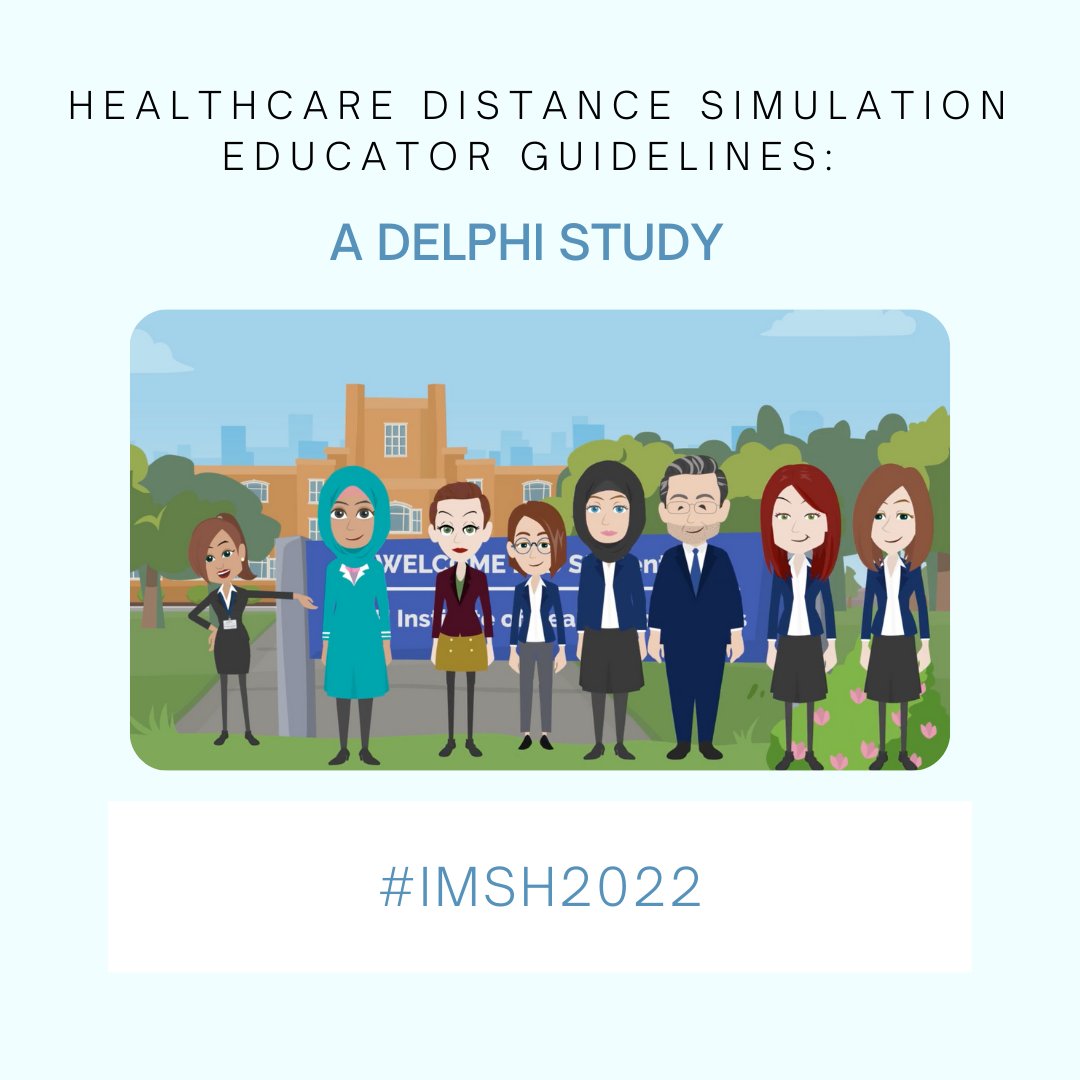 Our PhD students presented at #IMSH2022; check out their publication in #distancesimulation
@DWawersik, @BAMorton1, @MMorris_Sim, @RamiAhmedDO @JCPalaganas @SuzieEdgren 

#simulation #facultydevelopment #onlinelearning #telesimulation #HPE #MedEd