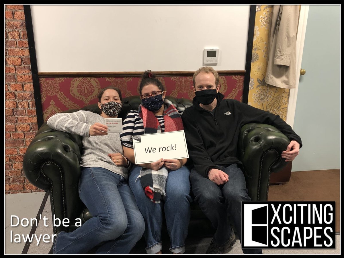 First Escape Room, at <a href="/Excitingescapes/">Exciting Escapes</a> Croydon, in over two years, and we just barely made it out in time! Mission Complete! #escaperoom