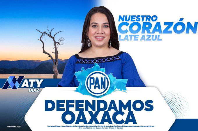 ExpresionInfo's tweet photo. Envía @NatyDiazPAN mensaje a la militancia de @AccionNacional, por el bienestar de nuestras #familias, 
Por los que trabajamos duro,
Para que nuestros hijos tengan un mejor #futuro,
Para que el Estado se mueva, llegue inversión y #crezcamos todos; https://t.co/XHnUjKA7Zk