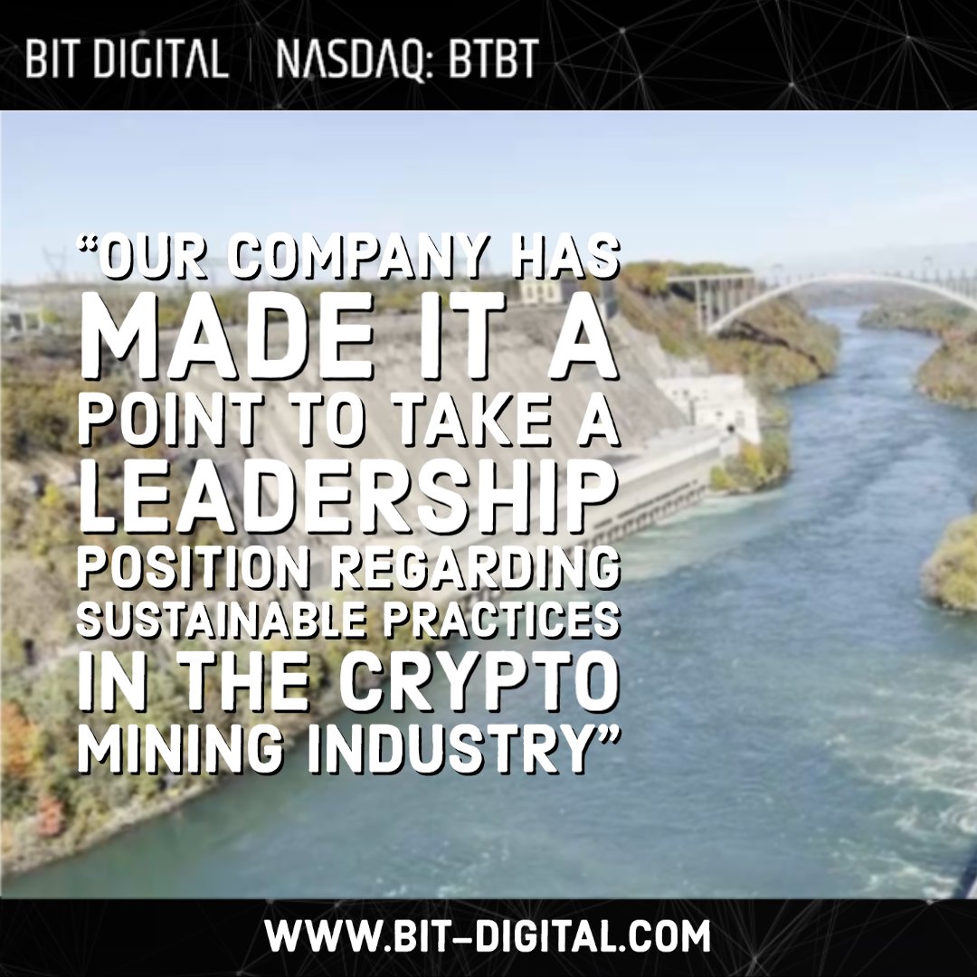 BitDigital_BTBT's tweet photo. Bit Digital seeks to advance public understanding of bitcoin mining while dispelling misinformation and advocating against building new fossil fuel energy generation, Read More: https://t.co/1ro4SvqqcS $BTBT https://t.co/ePEzddcipT