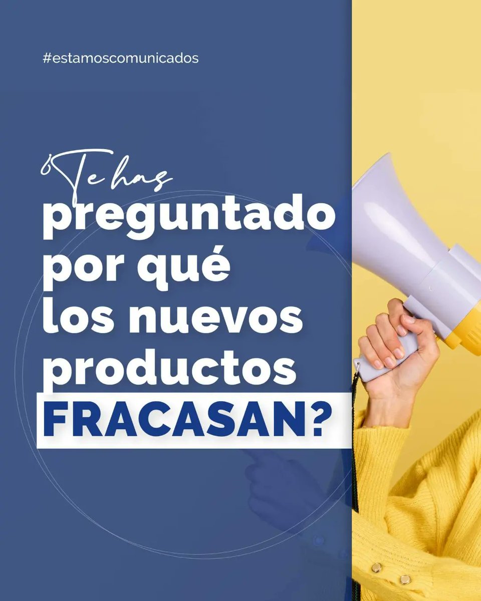 comunicadosEC's tweet photo. ✅ Conoce por qué fracasan los nuevos productos en el mercado.
El tener en cuenta las razones de los fracasos de las innovaciones es vital para evitarlas.
Datos de la Escuela de Negocios de Harvard arrojan que 95% de los productos nuevos, fracasan poco después de su lanzamiento. https://t.co/tOWnDkBOxD