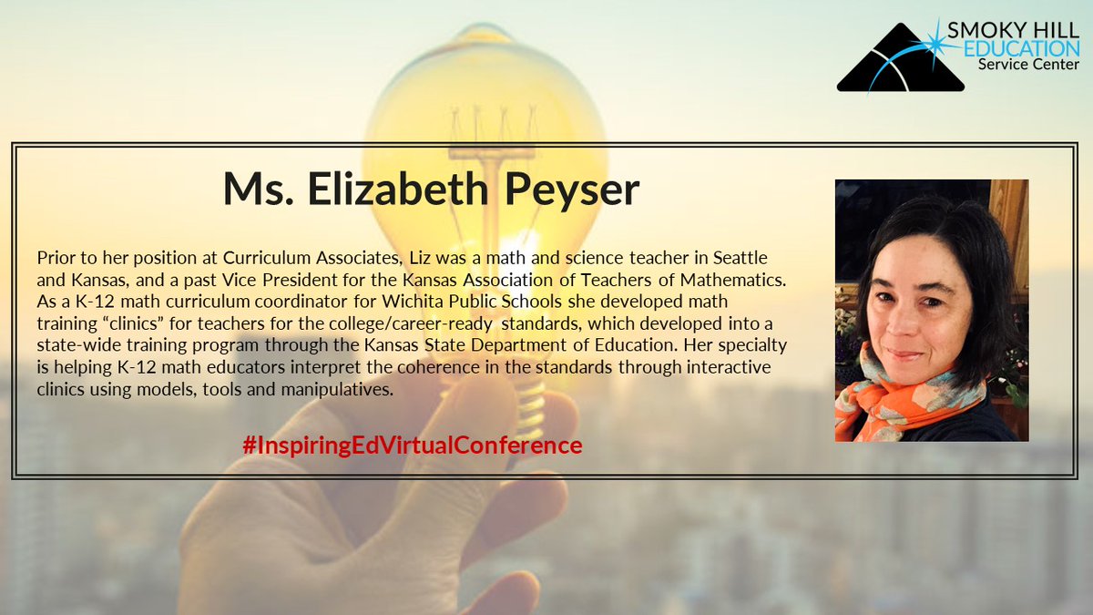 MelissaFast22's tweet photo. Check out this great session being offered at the Inspiring Educators Virtual Conference on Feb 21! Amazing information for all math educators! #InspiringEdVirtualConference
https://t.co/8IJeC0XC4a
@SmokyHillEd
@CurriculumAssoc https://t.co/09IOlgTxda