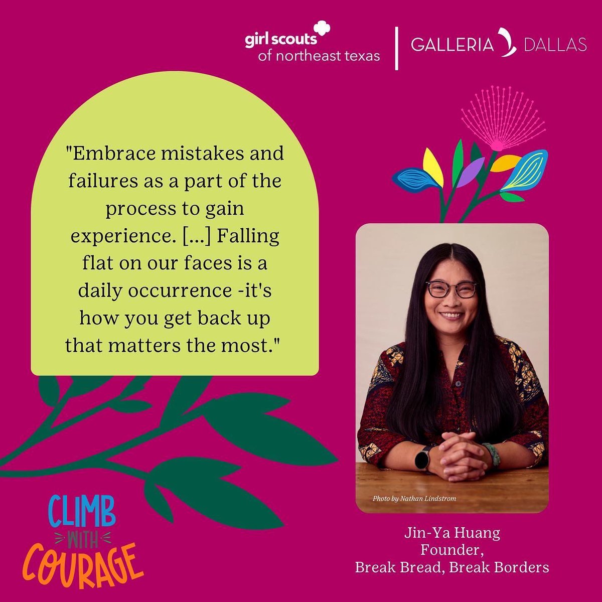 Delighted to be included as one of the featured female entrepreneurs in <a href="/gsnetx/">GSNETX</a> &amp; <a href="/GalleriaDallas/">Galleria Dallas</a> #ClimbWithCourage campaign. As Sofia Chang become the 1st Asian American CEO Girl Scouts USA in its 110 Year History, we’re proud to usher in a transformative era of the movement.