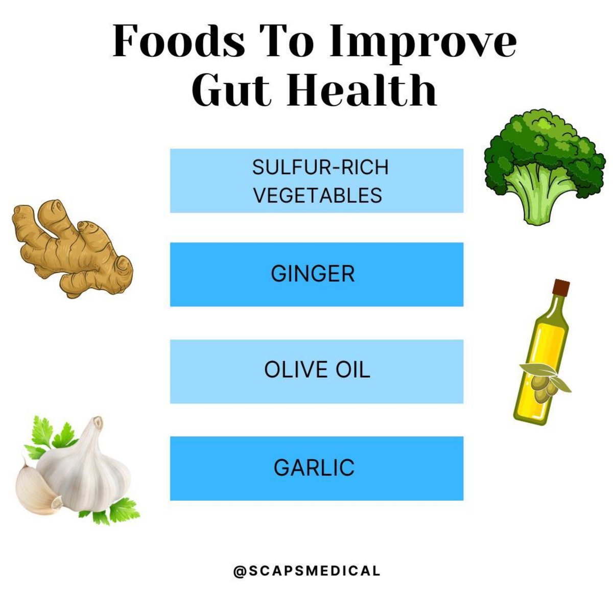 For improved gut health, include these foods in your diet 😋 Remember that #guthealthiseverything!