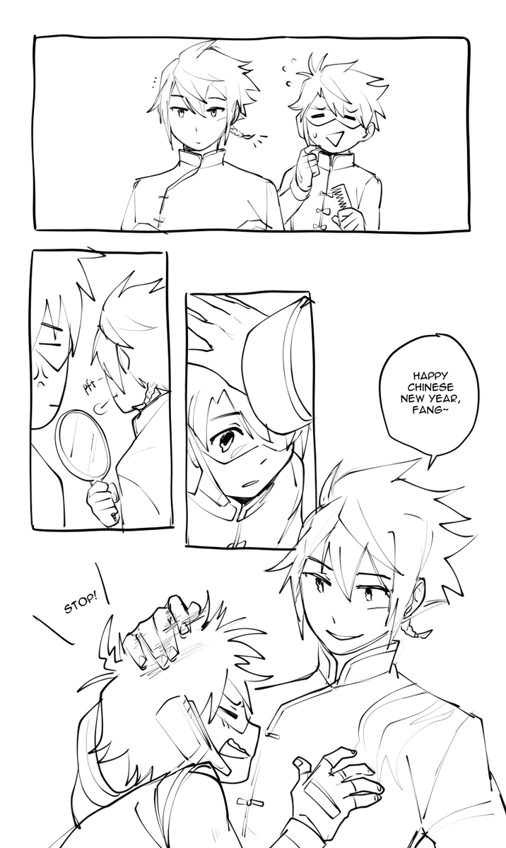 Ariie_ya's tweet photo. Happy Chinese New Year and happy holidays everyone ^q^)/ https://t.co/jMyPdG7xGc