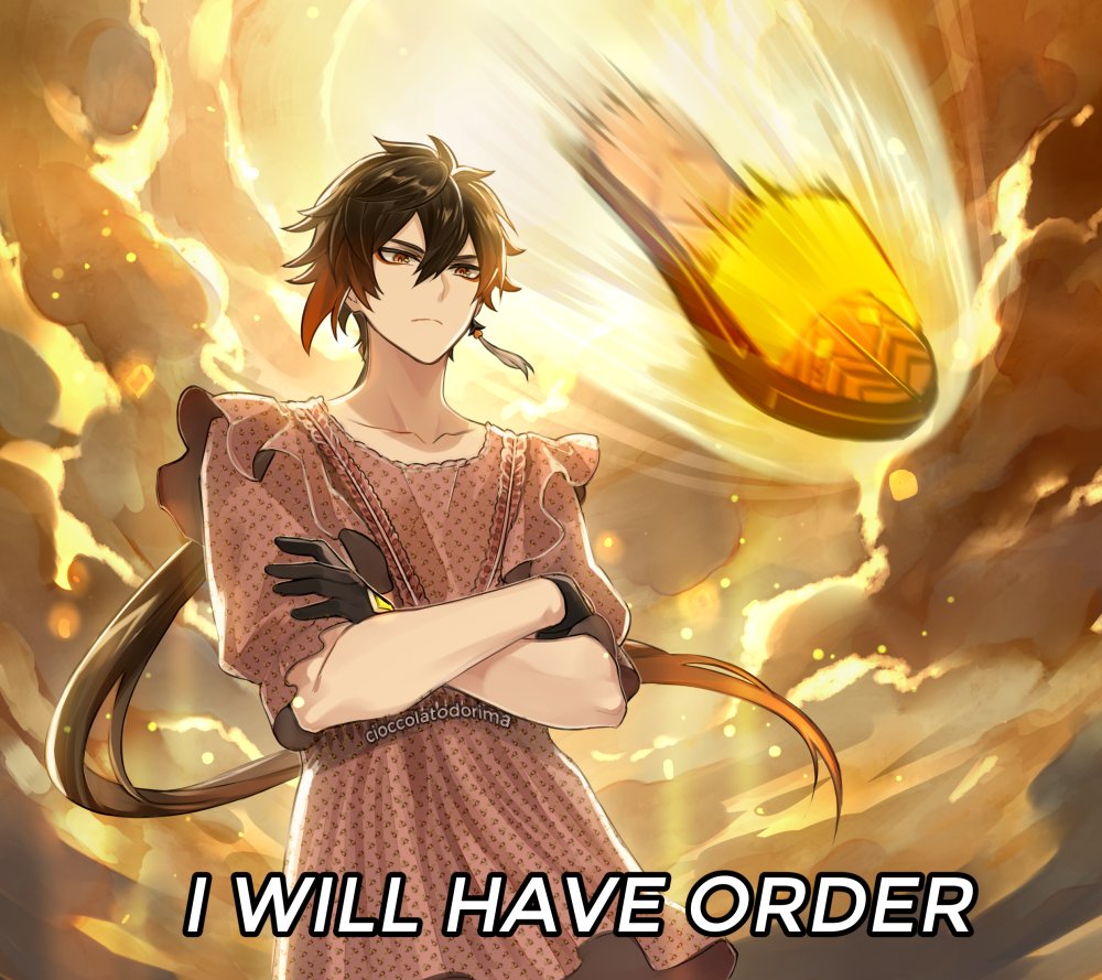 I choked on my spit when I saw this, I had to draw a shitpost

He reminds me of the super OP aunt you have as a child who brings out her slippers to scare you from misbehaving haha