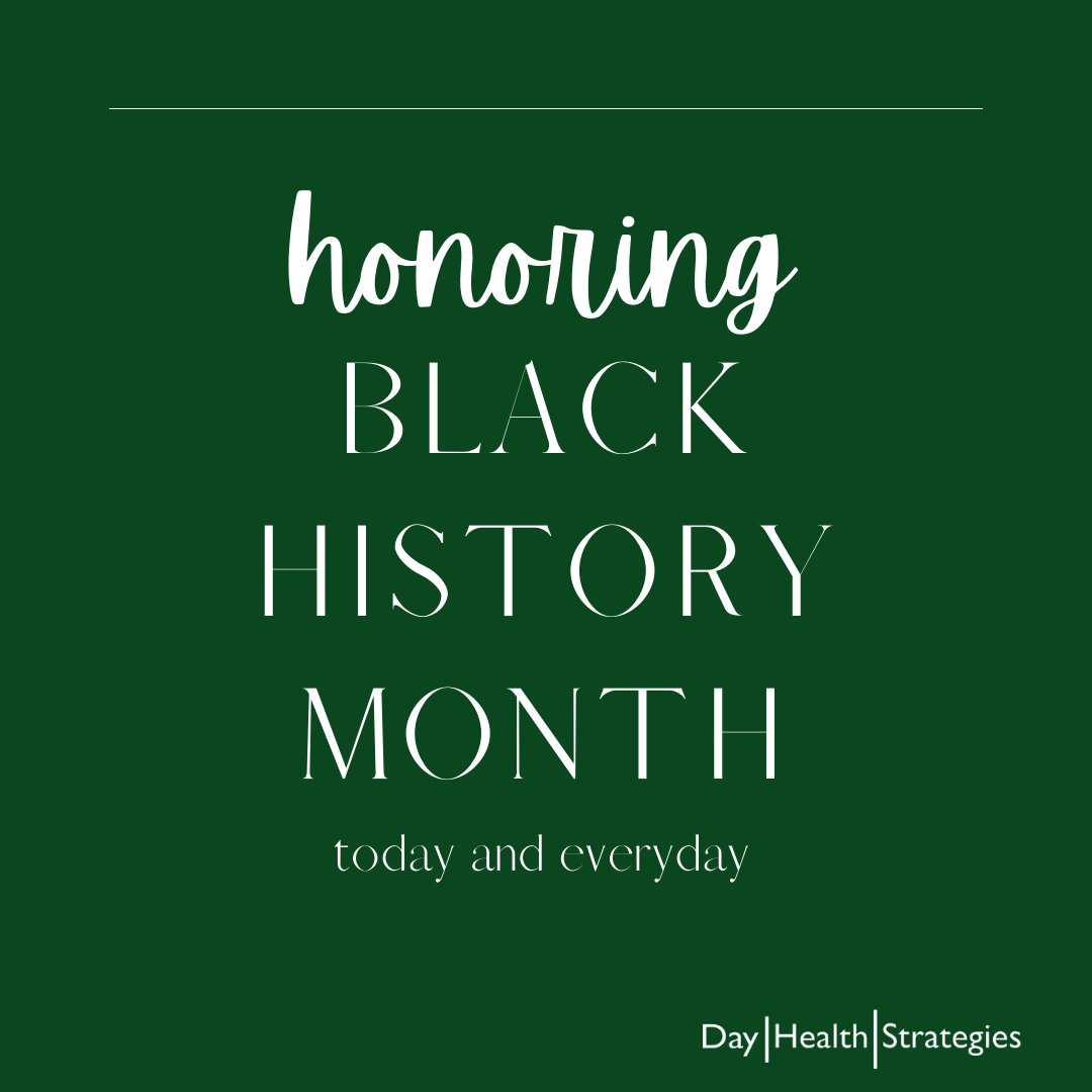 DayHealthStrat's tweet photo. At Day Health, we believe #BlackHistoryMonth should last all year. In 2022, we will: partner with organizations to develop and execute anti-racist strategies and #healthequity initiatives and 2) continue our commitment to bring a health equity lens to every client engagement. https://t.co/DQUUwRg6O6