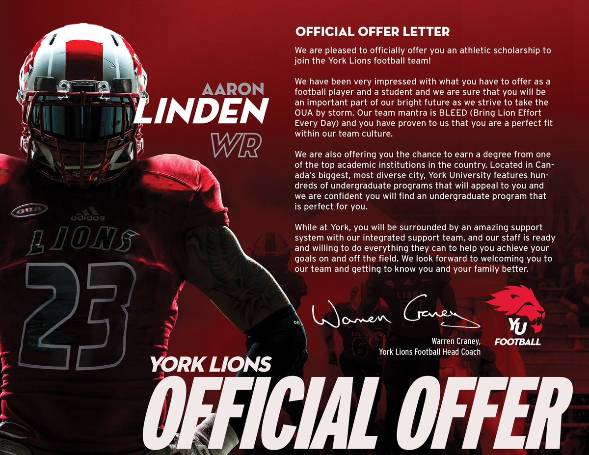 Thank you for the opportunity 🦁@CoachCraney <a href="/coachokpro/">Sammy Okpro</a> <a href="/tommydenison4/">Tommy Denison</a> @CoachGriffithYU <a href="/YULionsFootball/">York Lions Football</a>