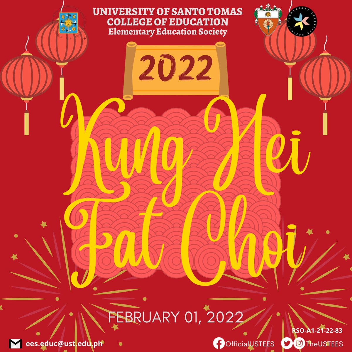 TheUSTEES's tweet photo. As we welcome the Chinese Lunar New Year, we claim prosperity and abundance. 💫  Let us start our year with a positive mindset because better days are yet to come. ⭐️ https://t.co/T5zdi4tzod