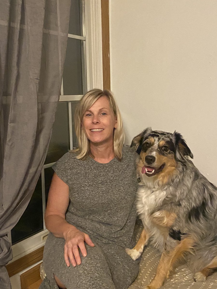 my mom and my dog.