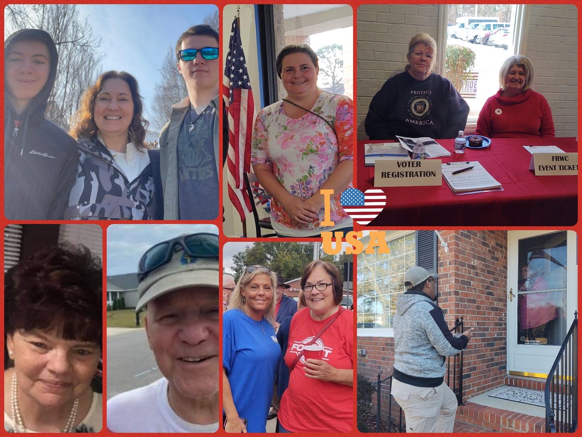 NinaMorton007's tweet photo. The Cumberland County NC Victory Team is a dedicated group of people! Together, we'll keep #NCRed 🇺🇸🐘 GREAT JOB on calls, doors, and Voter registrations! #LeadRight #NCBoots #NWOT https://t.co/dxtAaxj75C