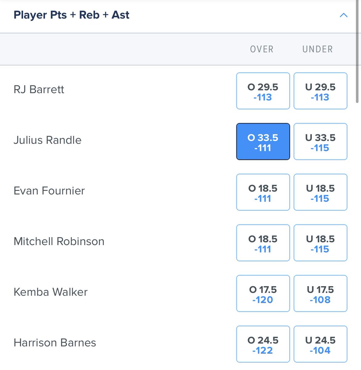 FSTPicks's tweet photo. Julius Randle over 33.5 PRA for 1U
Love this matchup. As we know that Kings get torched by bigs and Randle can do it all. He has hit over this in his last 3 matchups with Kings.
#NBAProps #FSTPicks https://t.co/8epuMm42ra