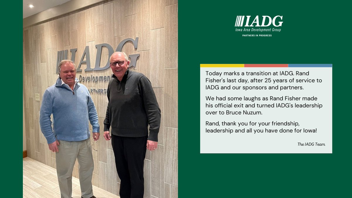 IADGIOWA (@iadgiowa) on Twitter photo Thanks for everything <a href="/RandMFisher/">Rand Fisher</a>. We wish you all the best in your fun new journey ahead! Thanks for everything <a href="/RandMFisher/">Rand Fisher</a>. We wish you all the best in your fun new journey ahead!