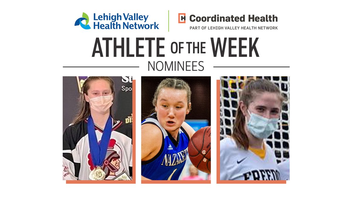 The Morning Call (@mcall) on Twitter photo ATHLETE OF THE WEEK
Time to vote for this week's girls nominees! #LVHNaotw #lvvarsity
➡️ <a href="/kaylajohn0506/">kayla johnson</a> <a href="/phspoolpak/">PHS Girls Swim & Dive</a> <a href="/ParklandAthlet1/">Parkland Athletics</a>
➡️ <a href="/kellyleszcynski/">Kelly Leszcynski</a> <a href="/NazGBball/">LadyBlueEaglesBBall</a> <a href="/NAHSBlueEagles/">Nazareth Athletics</a>
➡️ <a href="/KaileyTurpening/">Kailey Turpening</a> <a href="/GirlsFHSBballPA/">Freedom Girls Basketball</a> <a href="/fhssportsBASD/">Freedom High School Athletics</a>
<a href="/LVHN/">Lehigh Valley Health Network</a> @coordhealth
mcall.com/aotw ATHLETE OF THE WEEK
Time to vote for this week's girls nominees! #LVHNaotw #lvvarsity
➡️ <a href="/kaylajohn0506/">kayla johnson</a> <a href="/phspoolpak/">PHS Girls Swim & Dive</a> <a href="/ParklandAthlet1/">Parkland Athletics</a>
➡️ <a href="/kellyleszcynski/">Kelly Leszcynski</a> <a href="/NazGBball/">LadyBlueEaglesBBall</a> <a href="/NAHSBlueEagles/">Nazareth Athletics</a>
➡️ <a href="/KaileyTurpening/">Kailey Turpening</a> <a href="/GirlsFHSBballPA/">Freedom Girls Basketball</a> <a href="/fhssportsBASD/">Freedom High School Athletics</a>
<a href="/LVHN/">Lehigh Valley Health Network</a> @coordhealth
mcall.com/aotw