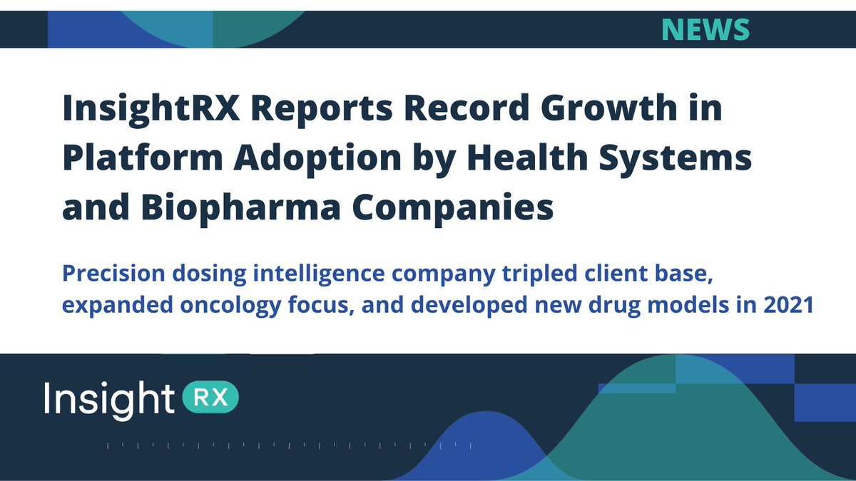 In the U.S., a patient is dosed every minute using our precision dosing platform. In 2021, we tripled the number of hospitals we serve while helping biopharma monitor #AdverseDrugEvents during #ClinicalTrials: bit.ly/3IUNo7o #PrecisionMedicine #PersonalizedMedicine