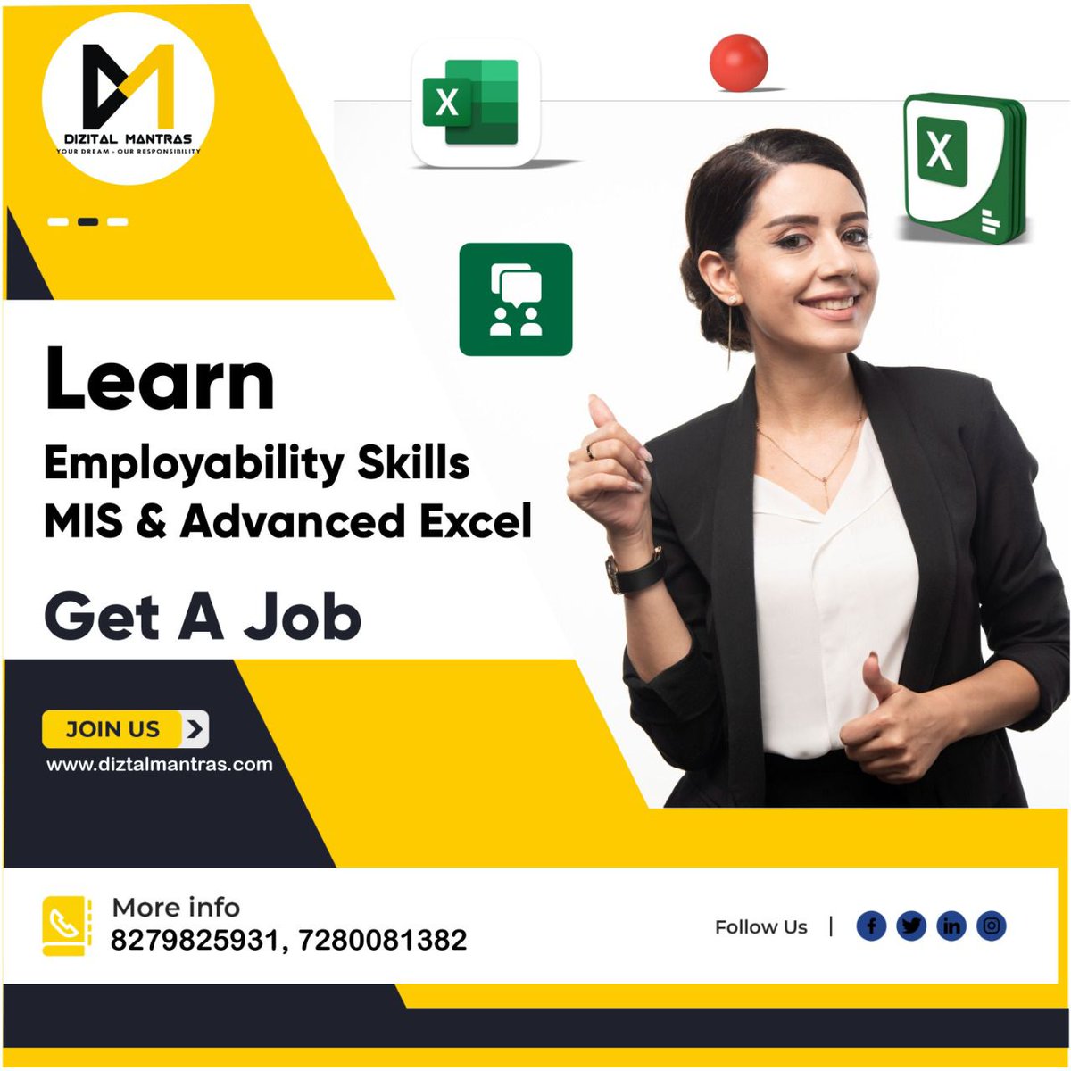 DizitalM's tweet photo. Looking for Jo?
Be the Game Changer of your life by Upskilling yourself.

#jobskills #upskillyourself #upskillme #employabilityskills #computerskills #advancecomputer #skills #knowledge #attitude #dizitalmantras #employmentmantras https://t.co/1jbVlw7jet