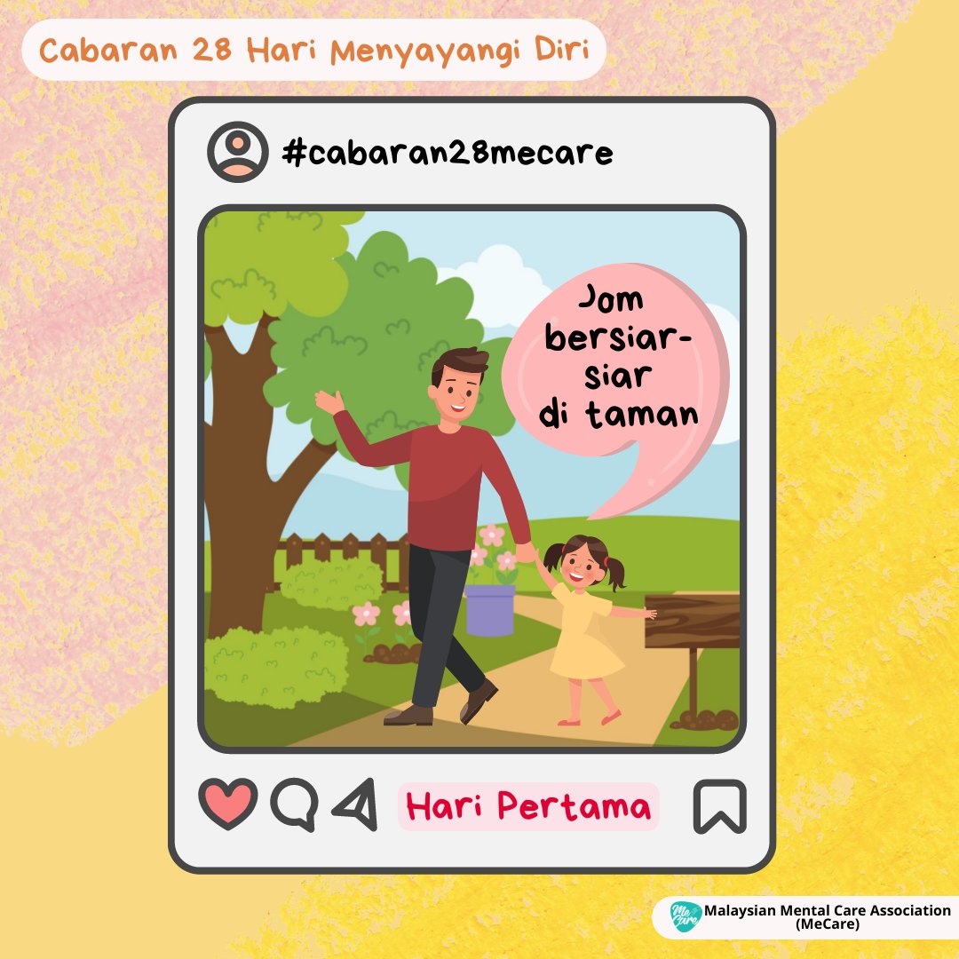 mecare_my's tweet photo. #Cabaran28Mecare
#Hari1

Bersiar-siar di taman terutama pada waktu pagi boleh memberi khasiat vitamin yang percuma kepada tubuh badan iaitu Vitamin D atau dikenali juga sebagai vitamin ‘Sunshine’. Selain membantu tulang, ia juga penting kepada mereka yang mengalami kemurungan. https://t.co/kclwrmEljj