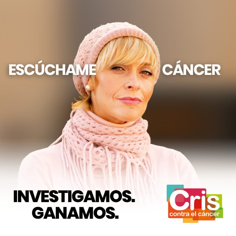 criscancer's tweet photo. Escúchame cáncer. Te has cruzado en nuestras vidas pero somos más fuertes y vamos a acabar contigo. 

Porque si #InvestigamosGanamos. 

Apoyando la investigación de CRIS contra el cáncer seguiremos salvando vidas y pondremos fin a esta enfermedad.