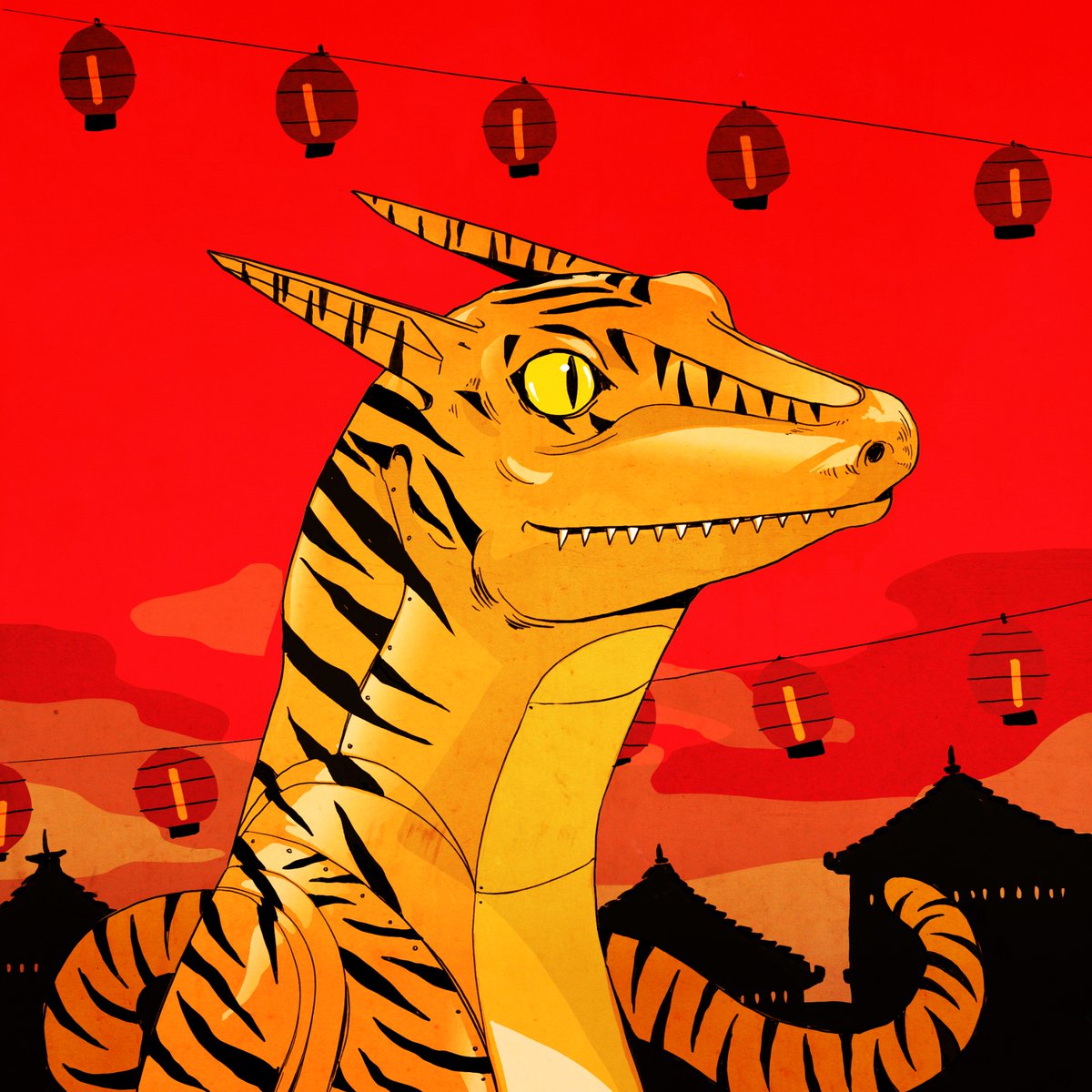 LizardLabNFT's tweet image. Happy Lunar New Year from the Lizard Lab! 🐯🦎