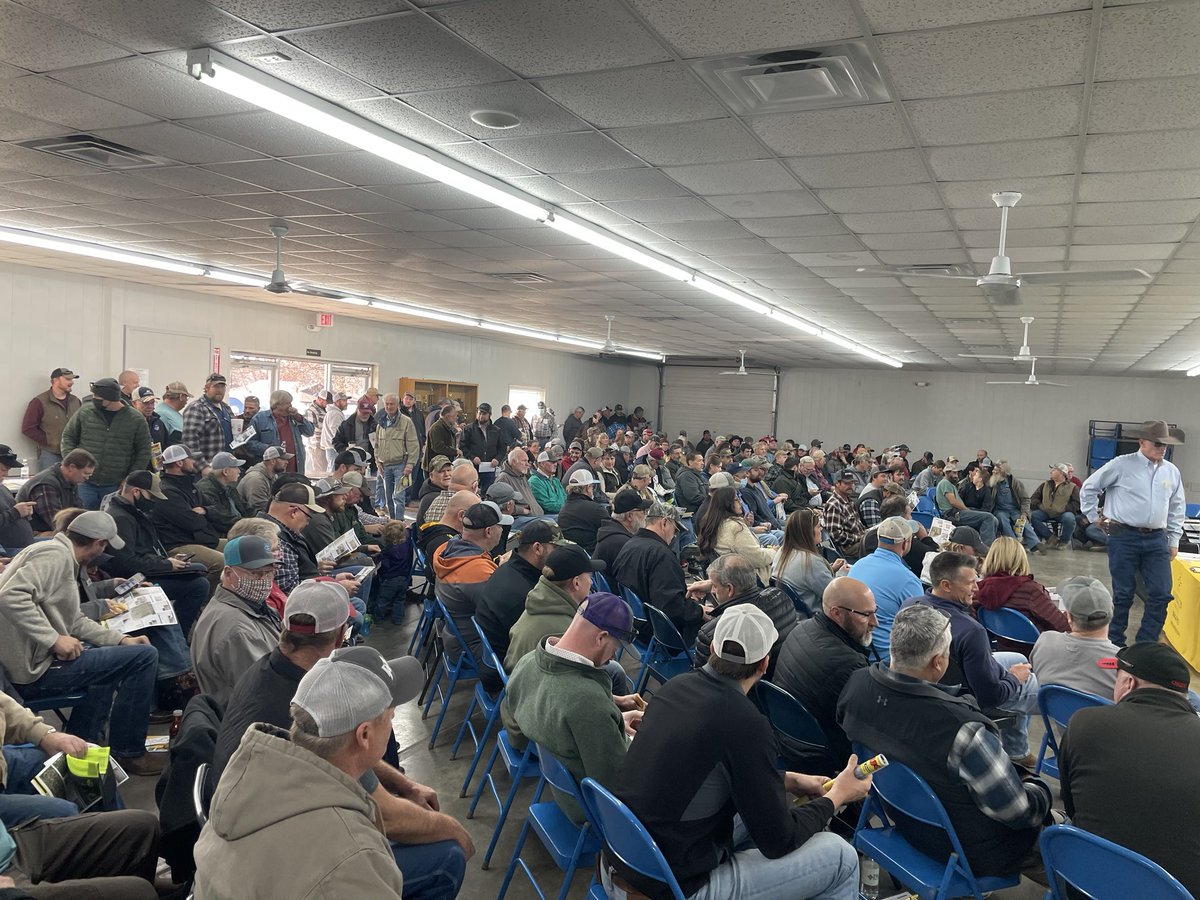 JeremySundgren's tweet photo. Another full house at our Friday January 28 land auction with over 200 people in attendance plus another 75 bidders online #GoYellow #SundgrenAuction #KansasLand https://t.co/4iZKJMRmW4