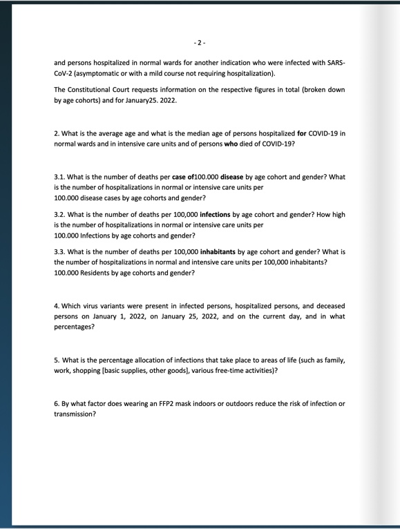 vaccining's tweet photo. Austria’s powerful Constitutional Court has demanded detailed data from the country’s Health Ministry justifying the government’s coronavirus response.
Read the questions they're asking 💣🚩⬇️
https://t.co/YTmfSvaOMm https://t.co/TL1vSxRjiE