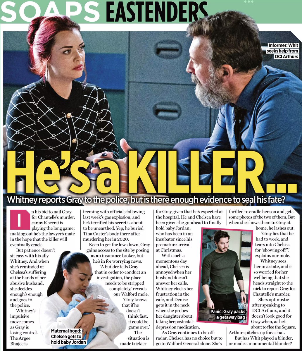 Totally|TobyAS (@totallytobyas) on Twitter photo "Inside Soap", "What's on TV" & “TV Times” magazine scans 1st February 2022 | Week commencing 7th February 2022 | 📸
So…Tina IS at The Argee Bhajee then? Shit 😱😱😱
#EastEnders <a href="/_TobyAlexander/">Toby-Alexander Smith</a> <a href="/ZaraahAbrahams/">Zaraah Abrahams</a> <a href="/ShonaBM/">Shona McGarty</a> "Inside Soap", "What's on TV" & “TV Times” magazine scans 1st February 2022 | Week commencing 7th February 2022 | 📸
So…Tina IS at The Argee Bhajee then? Shit 😱😱😱
#EastEnders <a href="/_TobyAlexander/">Toby-Alexander Smith</a> <a href="/ZaraahAbrahams/">Zaraah Abrahams</a> <a href="/ShonaBM/">Shona McGarty</a>