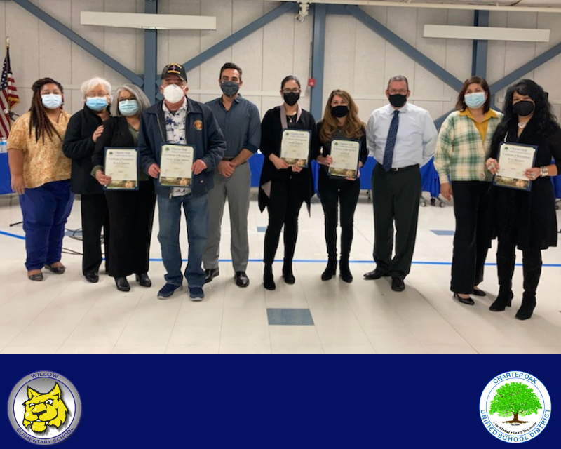 The Board of Education had the privilege of honoring Willow Elementary School students Roman and Benjamin, Michael Cariaga, and the Division of Equity, Access, Outreach, and Innovation for their dedication to their campus and our District!
.
.
#CharterOakUSD #EdChat #Education