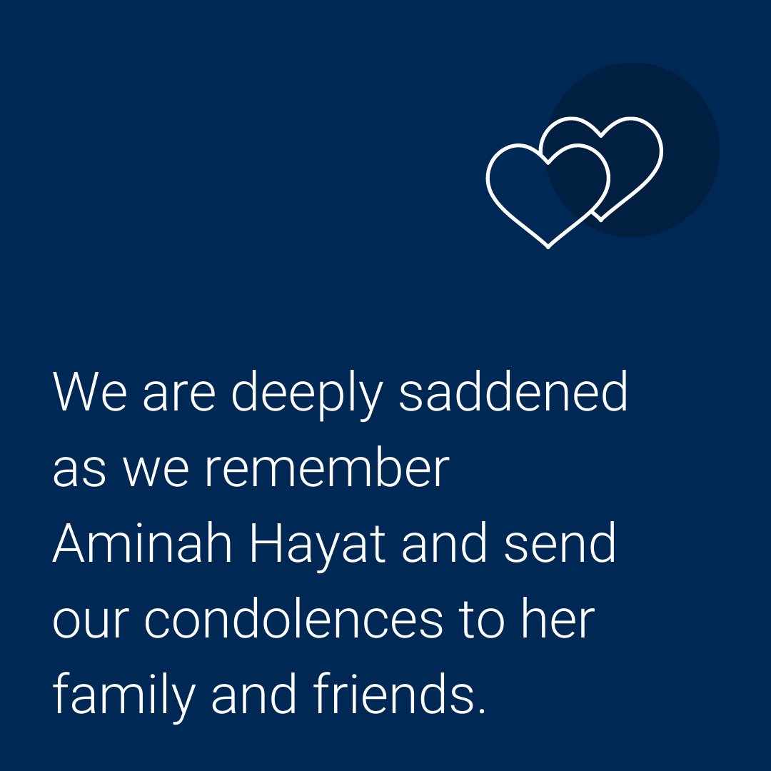 Challenge_DV's tweet photo. We are deeply saddened as we remember Aminah Hayat and send our condolences to her family and friends. We will continue to Challenge DV until all forms of abuse and violence stop. We will not stop until DV stops. #ChallengeViolence #EndDFVNow ❤️ https://t.co/aSVWufF9Yh
