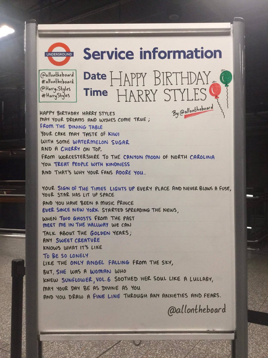 allontheboard's tweet photo. Happy Birthday Harry Styles. Have a wonderful day and may your dreams and wishes come true. 
@allontheboard 

#HarryStyles #HappyBirthdayHarry #HappyBirthdayHarryStyles https://t.co/tyKughielB