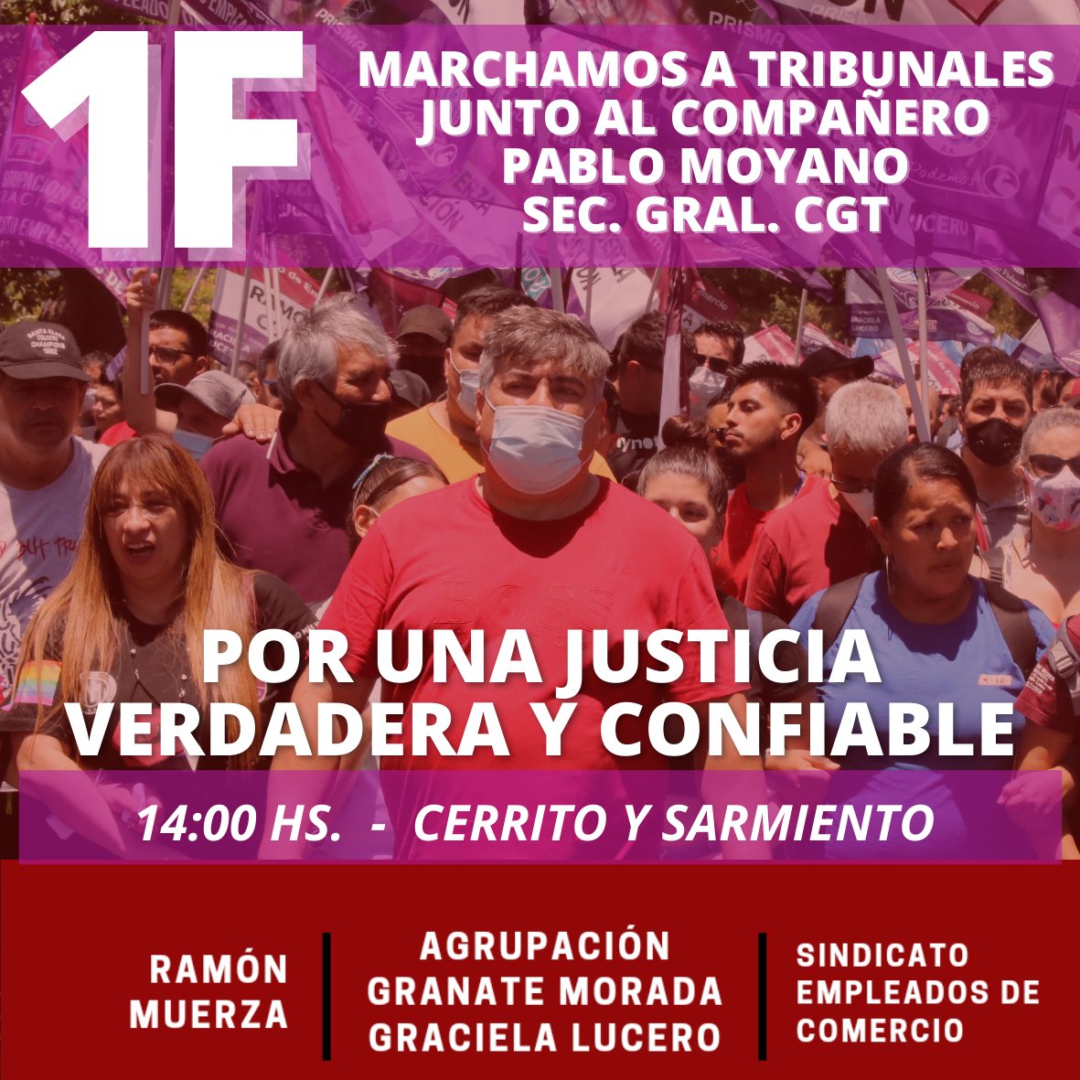 #1F 
#1FMarchamosALaCorte 
#AgrupacionGranateMorada 
#ElEquipoDeRamonMuerza