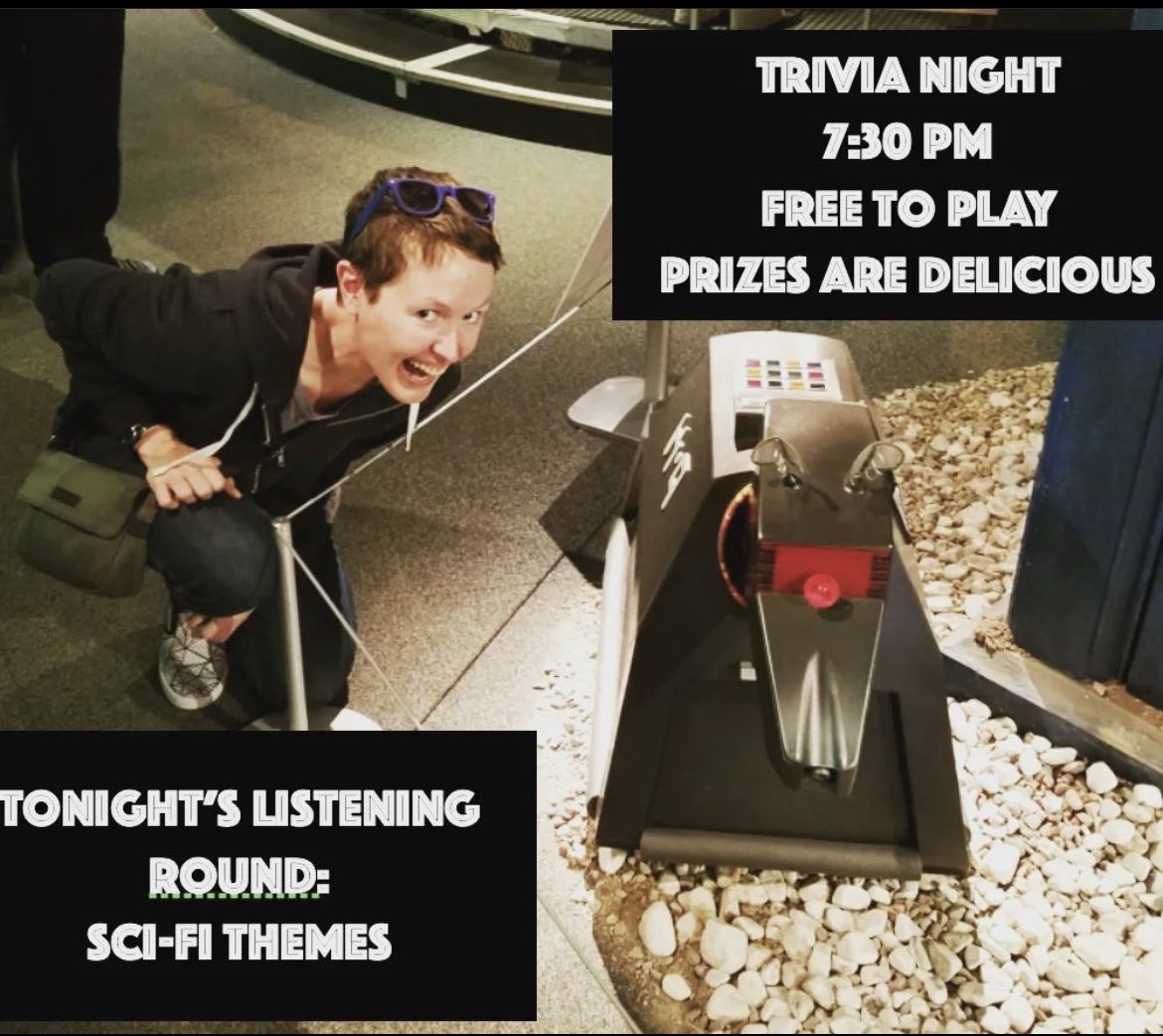 Tonight! Join Trivia Queen <a href="/beawhiskeynerd/">blair, truthball looking for goof</a> and Trivia Mom Brooke for 20 questions of general random fun facts. Best team name gets a round of goodies and best team takes home even more delicious prizes sponsored by @milamandgreenewhiskey 🥃 Free to play - 6 to a team. 7:30pm