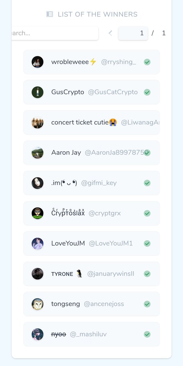 Congrats! to all winners 🎉 kindly DM me for the prize. 

Best wishes for everyone! lots of love ahead 🥰