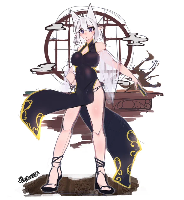 Happy chinese new years everyone! Here's a Lorel qipao to start the month 😌 