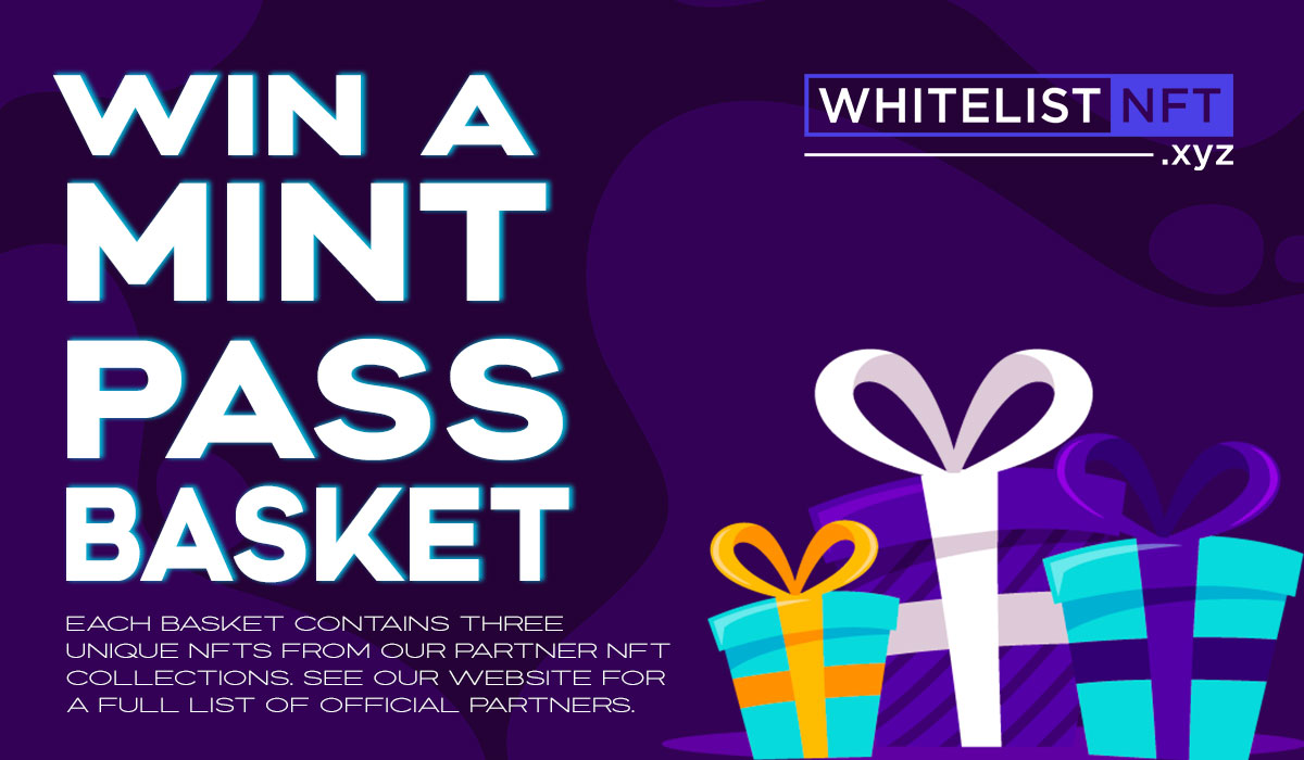 Mint your Mintpass now at mintpass.whitelistnft.xyz  !!!

To celebrate we are giving away a MintPass Basket that contains 3 NFTs from our partners!!

To win:
🌟RT/Like/Follow/Tag friends
🌟Join our Discord: discord.gg/whitelistnft

Winner announced in 24 hrs!  #NFTgiveaway